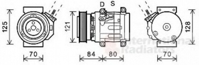 VAN WEZEL 0800k037 -  Компрессор, кондиционер